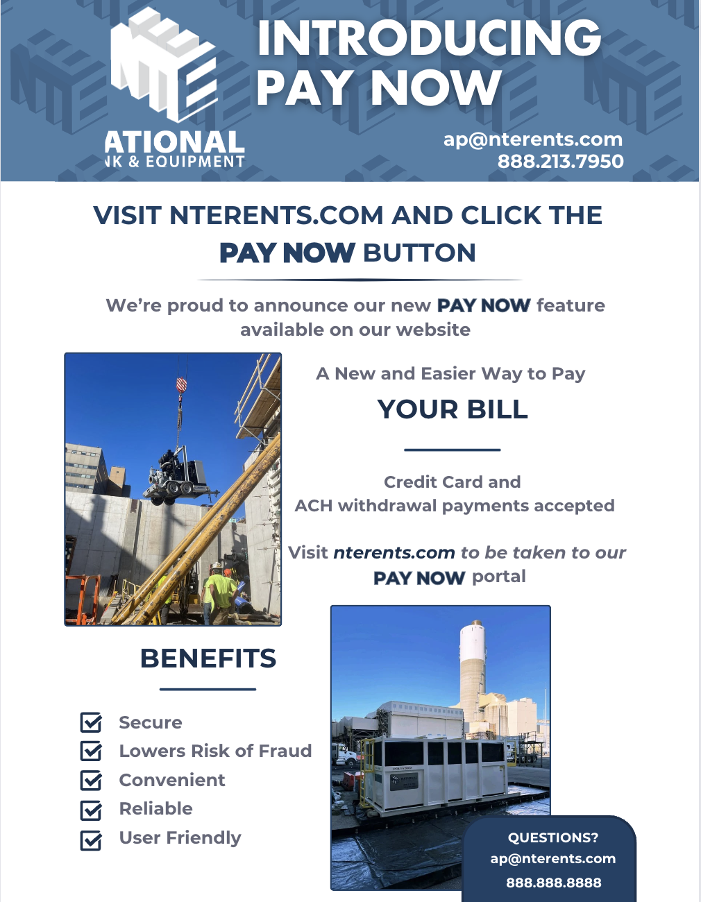 National Tank Pay Now Information National Tank & Equipment Pay Now Information
