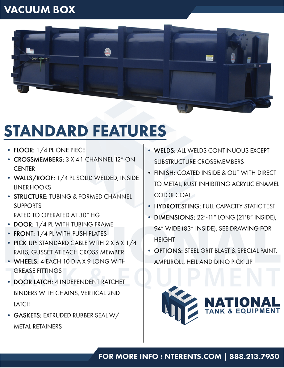 vacuum box specs